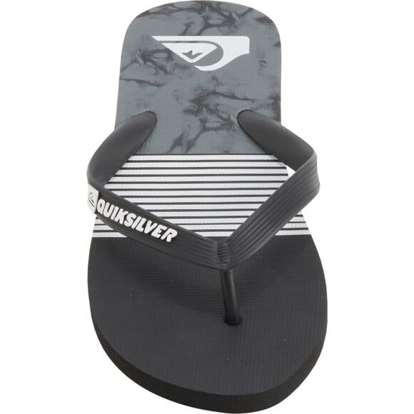 Quiksilver Men Java Slash Logo Flip-Flops Size 12 Blue Sandals New with Tags - Picture 3 of 12